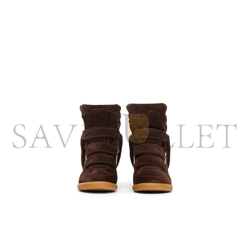 isabel M*rant bekett leather wedge sneakers bk0010fa-c1e02s